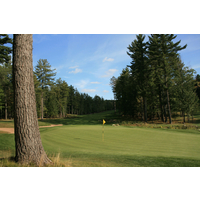 The ninth hole plays straight downhill at Timberstone Golf Course. 