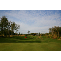 You'll find few flat lies at Greywalls Golf Course, like on the downhill seventh hole. 