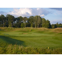 Eagle Eye Golf Club's eighth hole has a curving fairway.