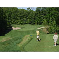 A view of Manitou Passage Golf Club in Cedar, Michigan.