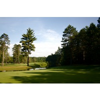 The third hole on the Swampfire Course at Garland Resort and Lodge is a 160-yard par 3.