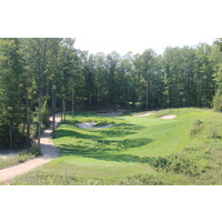 The fourth is one of three par 3s on the front nine of the Masterpiece Course at Treetops Resort in Gaylord, Michigan. 