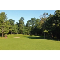 The par 4 at no. 5 on Manistee National's Canthooke Valley golf course is rated the highest handicap hole.