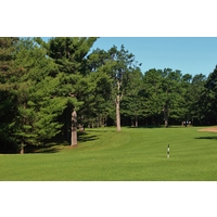 Hit your drive up the right side for the proper angle to the seventh green of Manistee National's Canthooke Valley golf course.