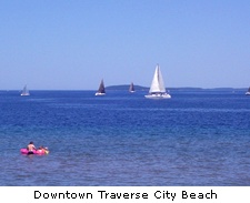 Downtown Traverse City Beach