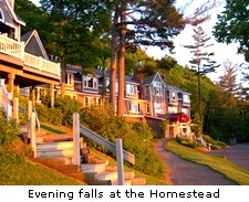 Evening falls at the Homestead